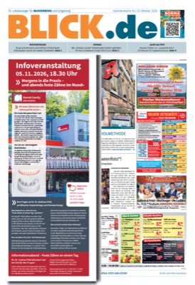Titelseite der Ausgabe „Marienberger Blick“